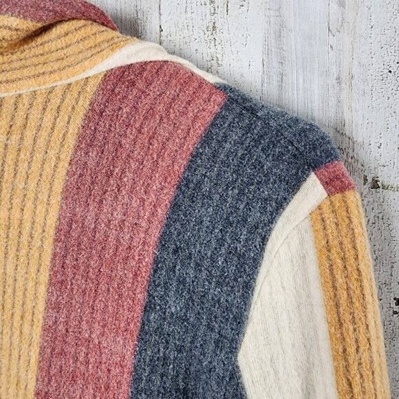 P & Rose Striped Cardigan Sweater Multicolored Size Small - Picture 10 of 10